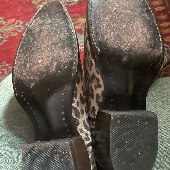 Leopard Print Women's Cowboy Boots - Picture 6 of 13